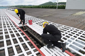 Fragile roof safety systems